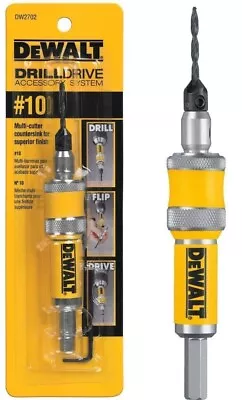 New DEWALT Drill Flip Drive Complete Unit 2 In 1 Countersink Wood Drill Bit • $23.99