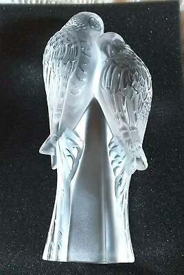 Lalique Parakeets Symbolising  Eternal Love  Boxed Stunning Love Eternal • £600