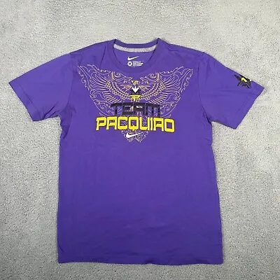 Nike Team Pacquiao Shirt Adult Size Medium Purple Short Sleeve Los Angeles Manny • $49.99