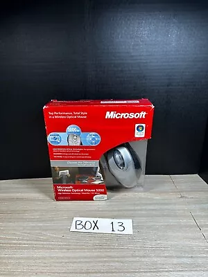 Microsoft Wireless Optical Mouse 5000 In Box W/ Cable Windows Hi-Def Tilt Wheel • $34.98