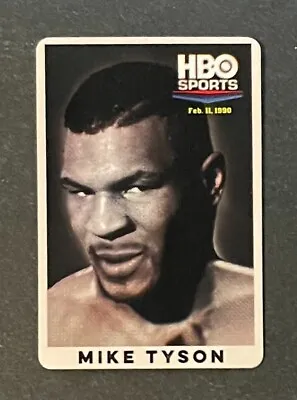 1990 HBO Sports Mike Tyson Vs Buster Douglas Boxing Fight Promo Card 2/11/90 • $249.99