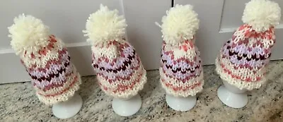 Boiled Egg Cosy Set Of 4 - Hand Knitted - Fair Isle Design • £4