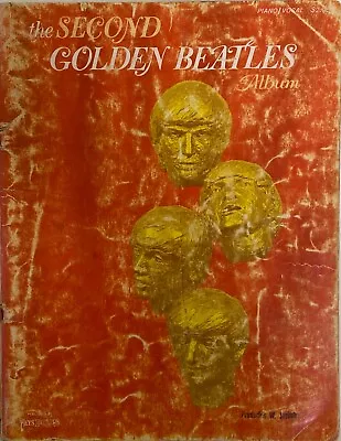 VINTAGE ORIGINAL 1967  THE 2ND GOLDEN BEATLES ALBUM SONGBOOK  W/ TABS & PICS • $15.50