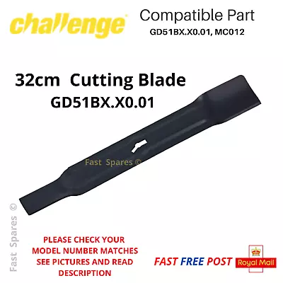 Challenge E32 M2E1232M Cutting Blade Lawnmower 32cm 320mm FAST POST • £14.95