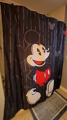 Disney WDW Classic Mickey Mouse Shower Curtain Pre-owned • $26.99