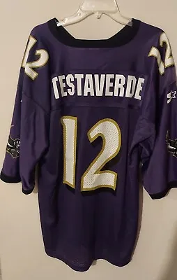 Vtg Baltimore Ravens Vinny Testaverde 12 Football NFL Starter Jersey SZ 52 XL • $85