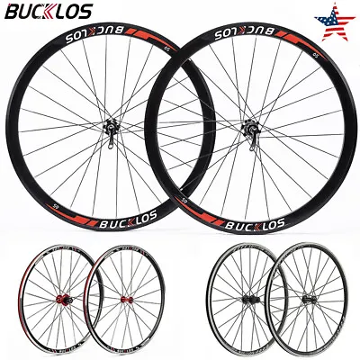 QR 700C Road Wheelset Front/Rear Bike Clincher Rim Wheels Fi Shimano HG 7-11S​ • $198.99