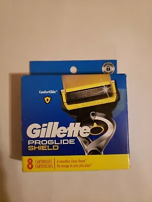 Gillette Proglide Shield Mens Razor Blade Refill Cartridges - 8 Count  Free S&H  • $35.39