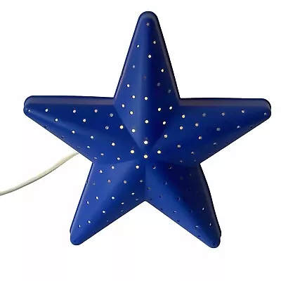 IKEA SMILA STJÄRNA Blue Star Wall Lamp Night Light Children’s Moon Space. • £12.99