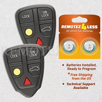 2 For 1999 2000 2001 2002 2003 Replacement Volvo S80 Remote Keyless Entry Fob • $54.95