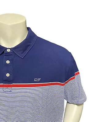 Vineyard Vines Men's Golf Polo Shirt Size 2XL XXL Short - Classic Fit Whale Logo • $24.79