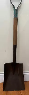 Vintage Railroad Green Wood Handle Coal Shovel 37” Tempered #2 Clean • $29.99