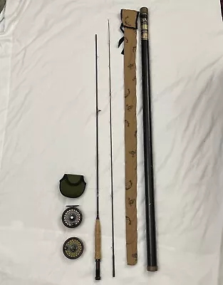 Orvis 7’ 9” 2 Piece 5 Weight Graphite Fly Rod Combo W/ RimFly Reel + Extra Spool • $150