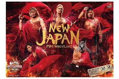 Limited Itemjapan Wrestling 50Th Anniversary Key Visual Poster Fighting Spirit V • $65.67