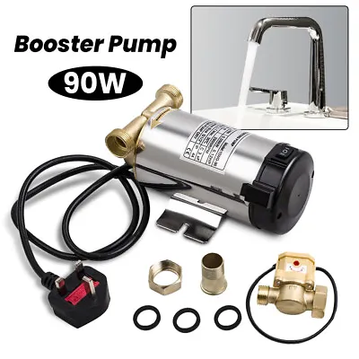 90W 50HZ Water Booster Mains Pressure Shower Pump Electric Home Boost • £140.39