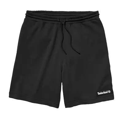 Men's Timberland Black Woven Badge Sweatshorts • $19.95