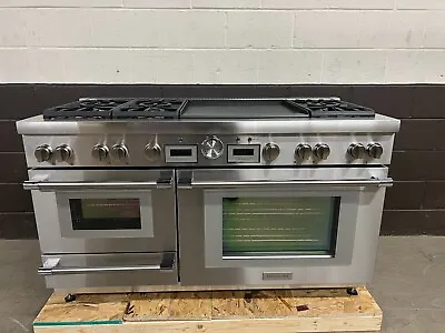 Thermador PRD606WESG 60  Range Dual Fuel PROGrand 6 Burner Double Griddle Steam • $13500