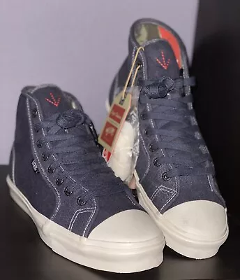 $110 • Buy Vans Vault X Nigel Cabourn OG Style 24 LX Denim Chambray W/ Tote Bag