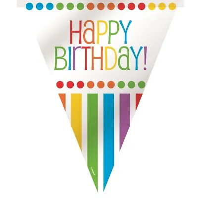 Rainbow Colourful Birthday Party Decorations Banner Tableware Supplies Balloons • £2.75