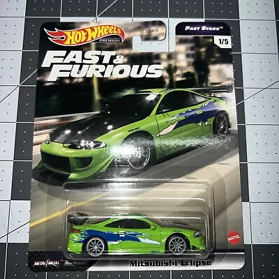 Hot Wheels Premium Fast & Furious Mitsubishi Eclipse Real Riders Fast Stars 1/5 • $30