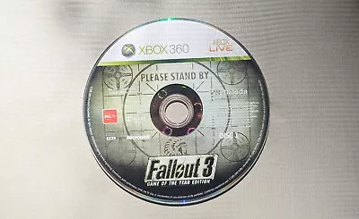 Xbox 360 - Fallout 3 Game Of The Year Edition (Disc 1 ONLY) - Free Postage • $7.95