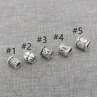 10pcs Of 925 Sterling Silver Small Beads Tube Spacer For Bracelet • $10.91