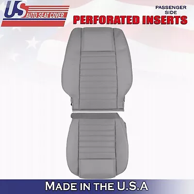 2005 To 2009 For Ford Mustang GT Front Passenger Top Bottom Leather Covers Gray • $287.88