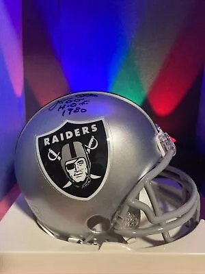 Jim Otto Oakland Raiders Signed Raiders Silver/Black Mini Helmet Tri-Star COA • $19.99