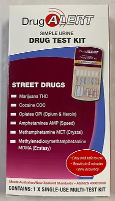 Drug Alert - Urine Drug Test Kit Street Drugs 1 Pack THC MDMA MET 99% Accuracy • $11.95