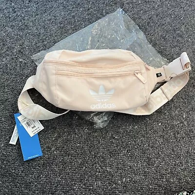 $8 • Buy Adidas Originals Baby Pink & White Bum Bag BNWT