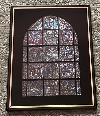 Kafka Industries Screened Foil Etching 4006 Framed 10x8 Stained Glass Window • $29.99