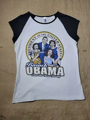 Obama First Family Womens XL Short Sleeve Pullover Tshirt • $8.95