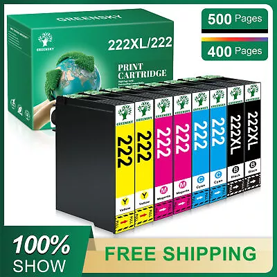 T222XL Ink Replace For Epson 222 Expression Home XP-5200 WorkForce WF-2960 • $13.95