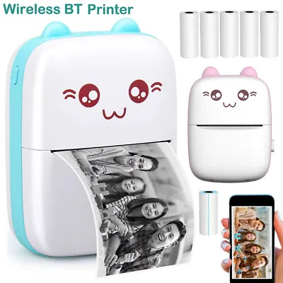 Mini Pocket Thermal Printer Bluetooth Cellphone Photos Sticker Inkless Printing • $15.97