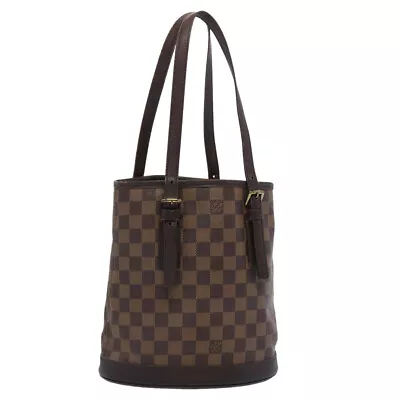 LOUIS VUITTON Damier Ebene Marais Shoulder Bag N42240 LV Auth 62043 • $310