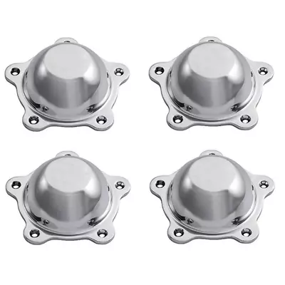 Set Of 4 AR No Logo Center Cap Bolt On Polished Torq Thrust II Hopster Salt Flat • $90.80