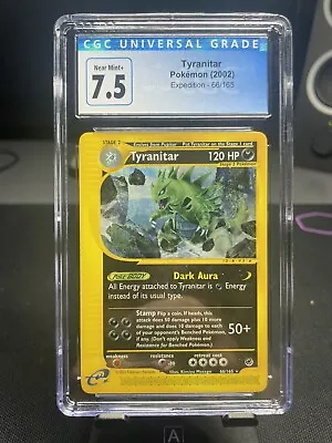 CGC 7.5 Tyranitar Expedition Rare 66/165 Non-Holo Pokemon TCG • $24.99