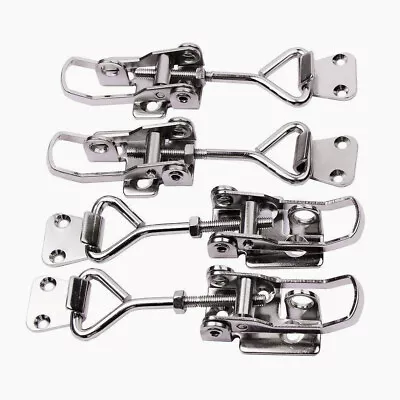 4X Stainless Steel Boat Locker Hatch Marine Anti-Rattle Latch Fastener Clamp • $18.91