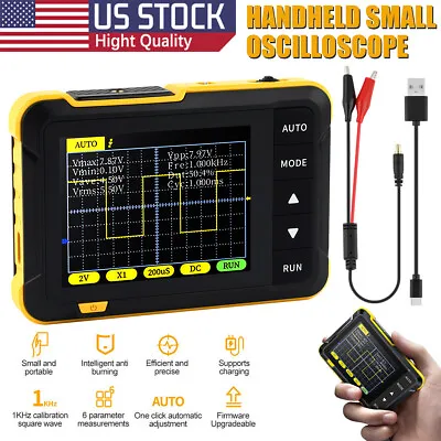 FNIRSI DSO152 2.5MS/s 200KHz Mini Digital Oscilloscope For Teaching And Repair • $26.99