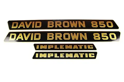 David Brown Decal 850 Implematic Black & Gold (41053) • £29.83