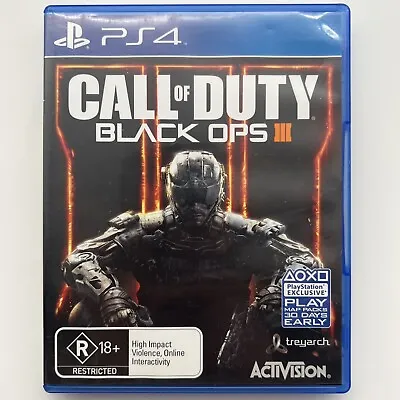 Call Of Duty Black Ops 3 III PS4 PlayStation 4 *Tested & Working* • $24.95