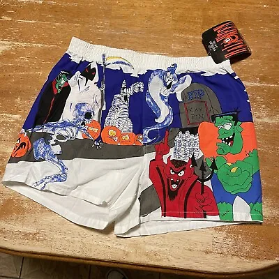 Vintage 1990s NWT Halloween Men’s Boxer Shorts New With Tags Made In Hong Kong • $35