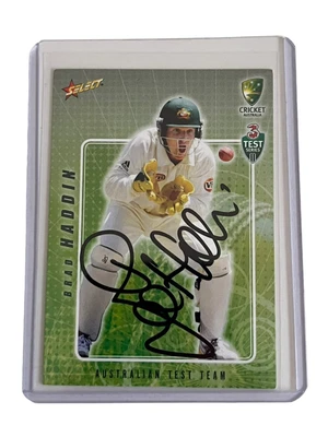 $14.99 • Buy Brad Haddin SIGNED AUTOGRAPHED Select 2008 Australia Test Cricket Card Auto