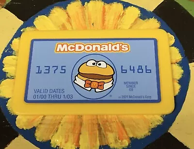 VTG 2001 McDonald's Play Food Drive Thru Cash Register CARD **NEW** CDI MCD-HB#1 • $24.95