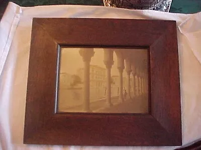 WONDERFUL Arts & Crafts Quartersawn Oak Picture Frame 9-7/8  By 7-1/2  Rabbet • $199.99