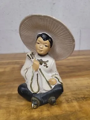 Vintage Asian Sculptures 1958 Universal Statuary Chicago Corp Midcentury Decor • $12