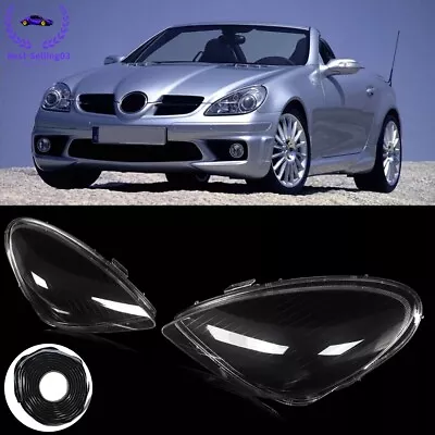 Clear Headlight Headlamp Lens Cover For 2005-11 Mercedes-Benz R171 SLK350 SLK300 • $231.59