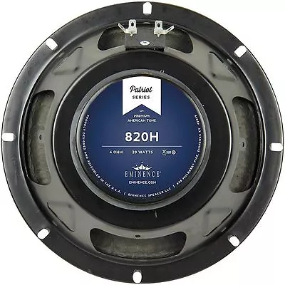 Eminence 820H 8  Guitar Speaker 4 Ohm Hemp Cone Patriot Series - Fender Champ • $109.99