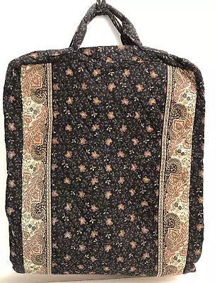 Rare VTG Vera Bradley Black Walnut Hanging Garment Travel Bag GUC W/Repair See* • $15.99