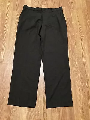 PERRY ELLIS Dress Pants Men’s Size 36/32 Dark Color Flat Front • $17